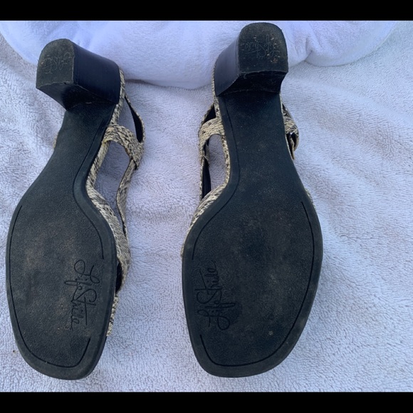 LifeStride Snakeskin Sandals - Picture 5 of 7